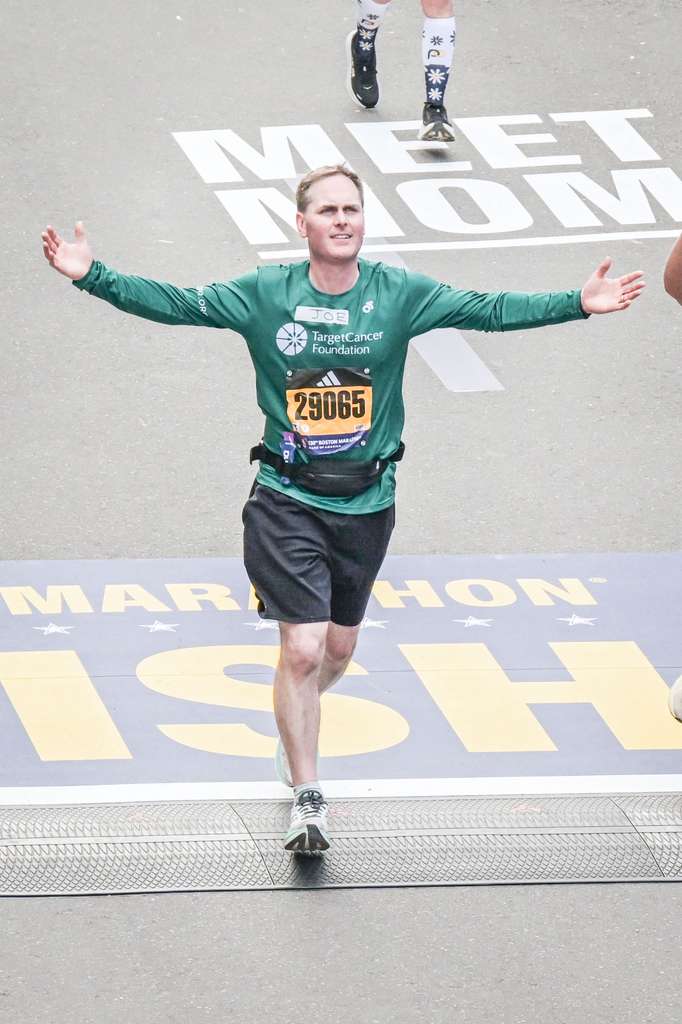 Boston Marathon 2026 Joe Brady Finish Line