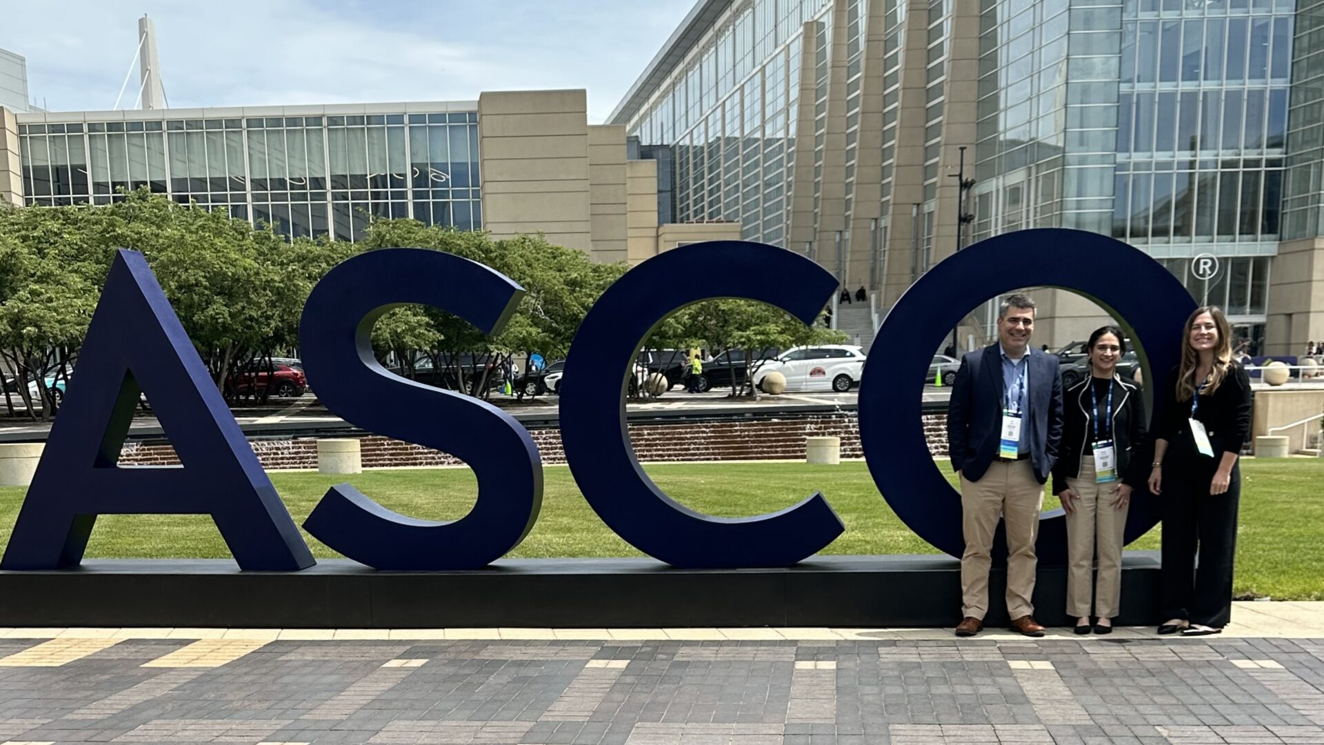 Jim Palma, Hetal Vig and Mary McGillicuddy from TargetCancer Foundation at ASCO 2026